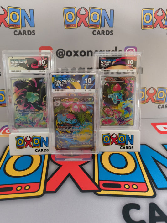 Bulba, Ivy & Mega Venusaur Sequential Certs - Mega Brave - Ace 10